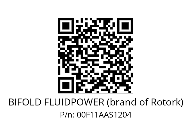   BIFOLD FLUIDPOWER (brand of Rotork) 00F11AAS1204