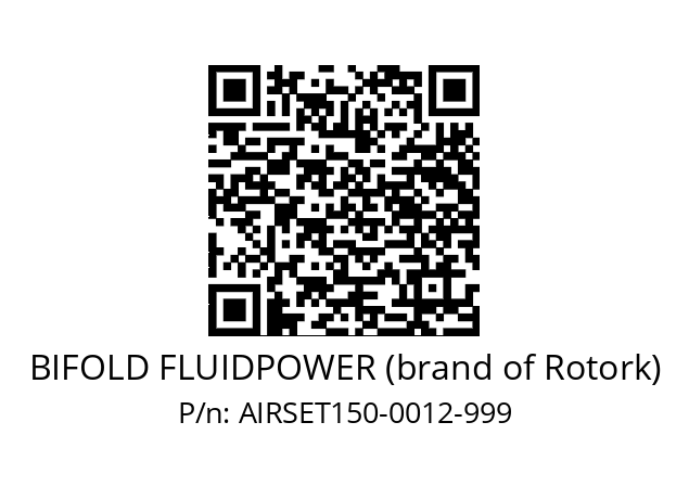   BIFOLD FLUIDPOWER (brand of Rotork) AIRSET150-0012-999