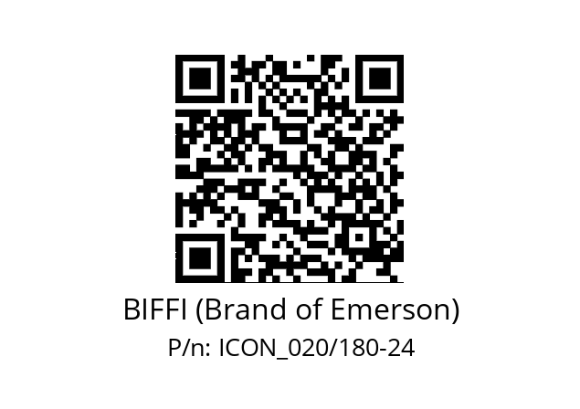   BIFFI (Brand of Emerson) ICON_020/180-24