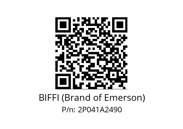   BIFFI (Brand of Emerson) 2P041A2490