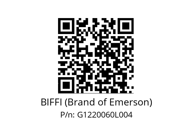   BIFFI (Brand of Emerson) G1220060L004