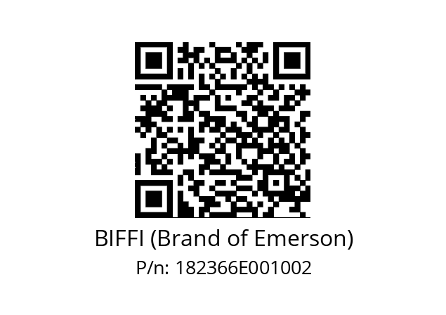   BIFFI (Brand of Emerson) 182366E001002