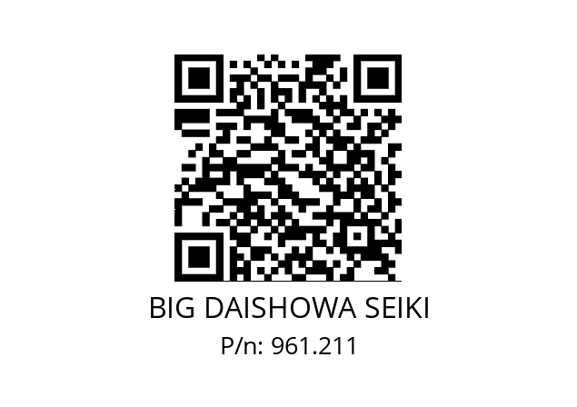  BM-50G. BIG DAISHOWA SEIKI 961.211