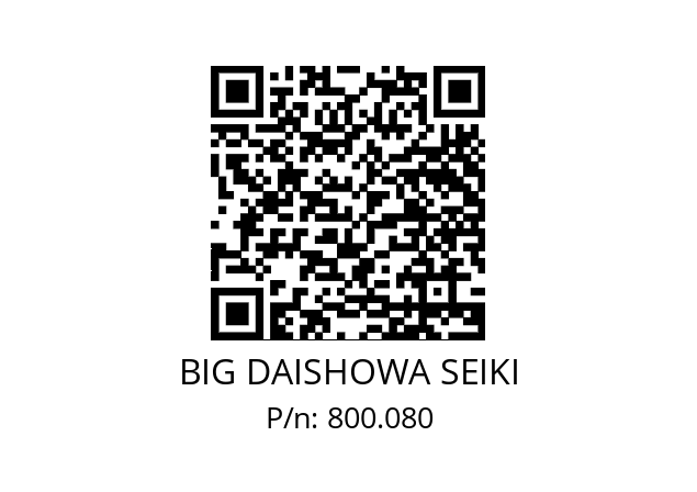  BBT40-FMH27-76-60 BIG DAISHOWA SEIKI 800.080