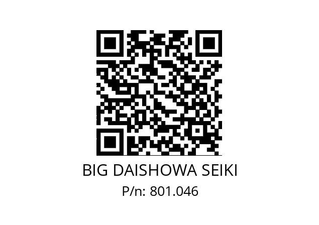  H0504-5P BIG DAISHOWA SEIKI 801.046