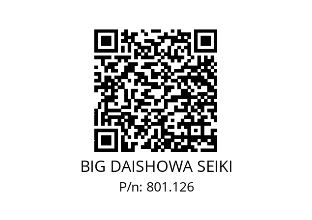  HSK-A100-HDC10-120 BIG DAISHOWA SEIKI 801.126