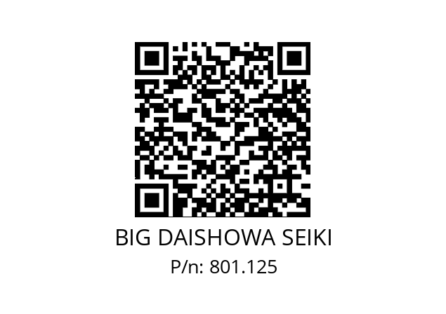  HSK-A100-FMH40-100-75 BIG DAISHOWA SEIKI 801.125