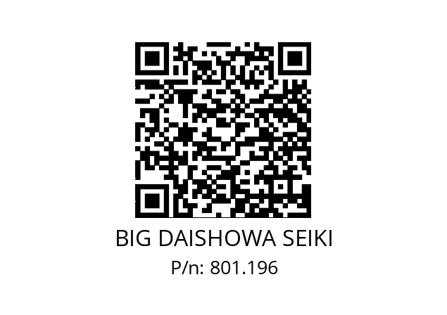  HSK-A63-HDC10-80 BIG DAISHOWA SEIKI 801.196