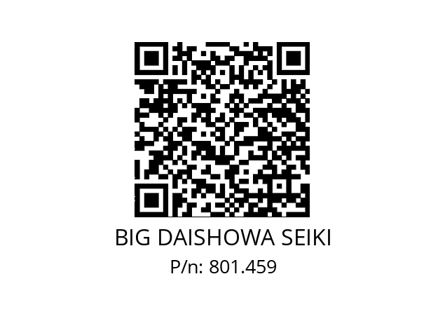  MGT20-P3/8-85 BIG DAISHOWA SEIKI 801.459