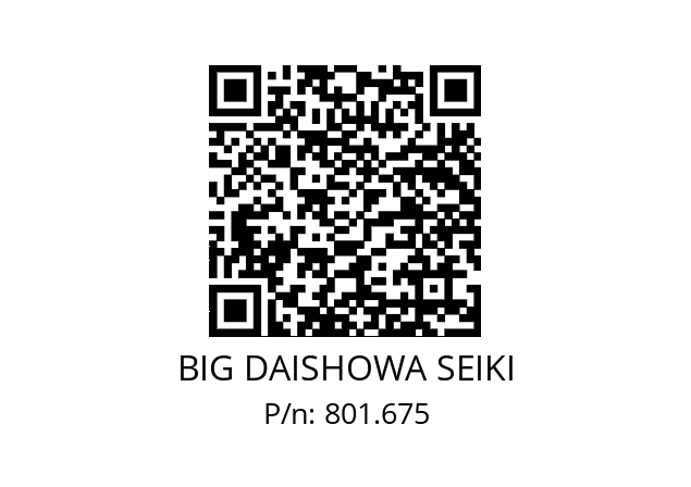  NBC13-4.25AA BIG DAISHOWA SEIKI 801.675