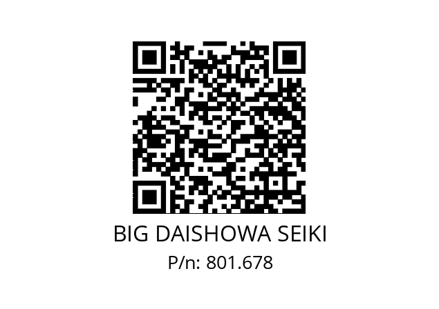  NBC13-4EAA BIG DAISHOWA SEIKI 801.678