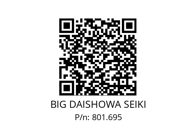  NBC16-3.75AA BIG DAISHOWA SEIKI 801.695