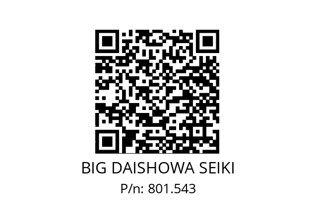  MPS16-11115 BIG DAISHOWA SEIKI 801.543