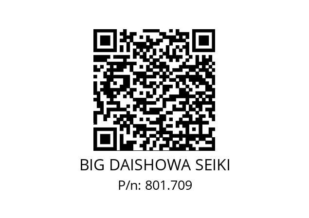  NBC8S-3.0AA BIG DAISHOWA SEIKI 801.709