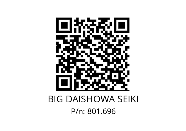  S3S BIG DAISHOWA SEIKI 801.696