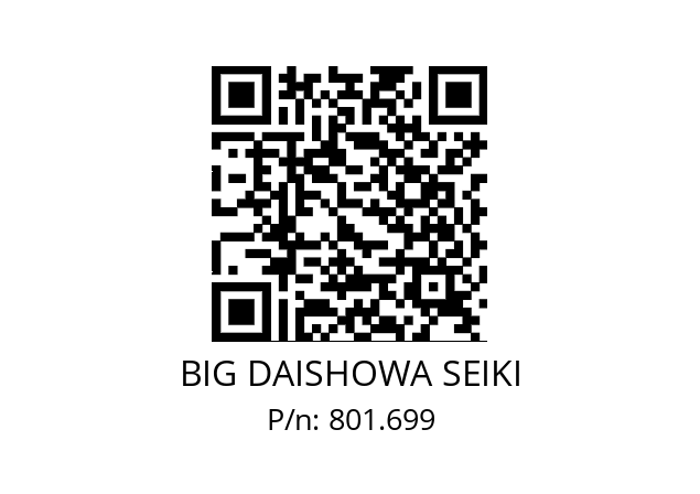  S5S BIG DAISHOWA SEIKI 801.699