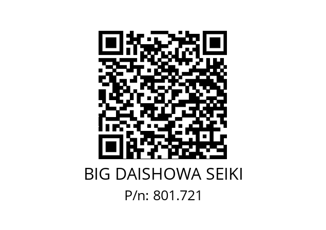  NBC20-3EAA BIG DAISHOWA SEIKI 801.721