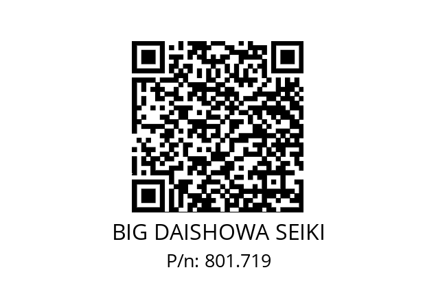  NBC20-3.75AA BIG DAISHOWA SEIKI 801.719