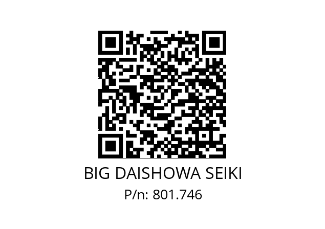  NBC8S-5.9AA BIG DAISHOWA SEIKI 801.746