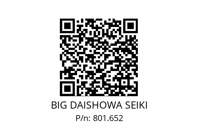  NBC10-3.75AA BIG DAISHOWA SEIKI 801.652