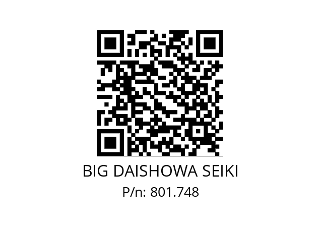  OCA25-8 BIG DAISHOWA SEIKI 801.748