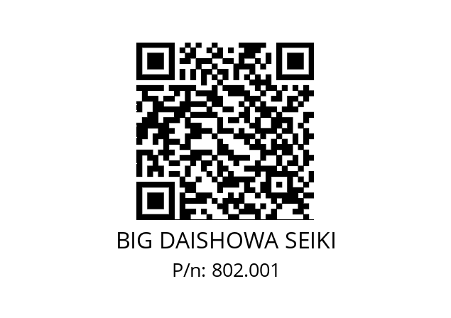  PMO30MG BIG DAISHOWA SEIKI 802.001