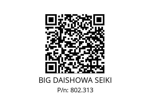  BBT30-PMP-115. BIG DAISHOWA SEIKI 802.313