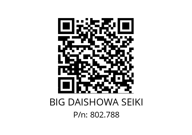  SC-MK1 BIG DAISHOWA SEIKI 802.788