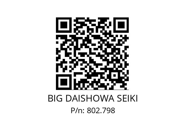  SC-HSK100 BIG DAISHOWA SEIKI 802.798