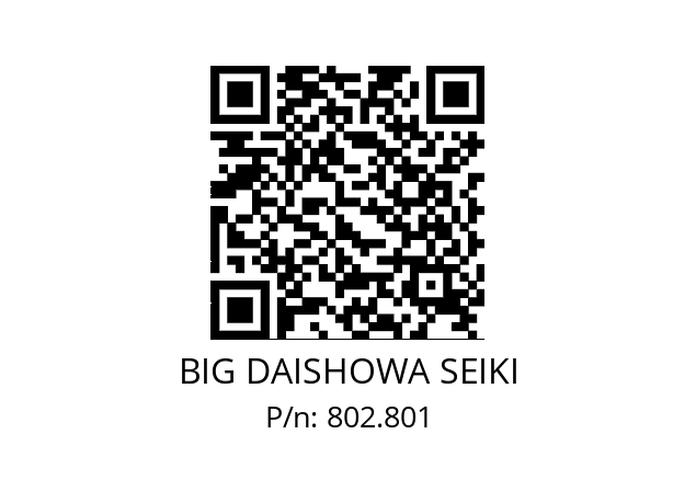  SC-HSK50E BIG DAISHOWA SEIKI 802.801