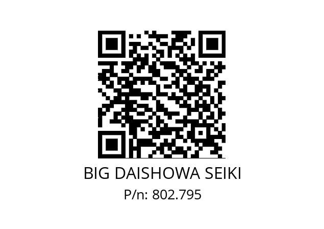  SC-MK5 BIG DAISHOWA SEIKI 802.795