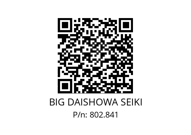  ERC11-4.25AA BIG DAISHOWA SEIKI 802.841