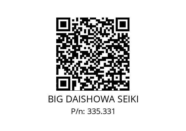  O31XCK3X240HM BIG DAISHOWA SEIKI 335.331