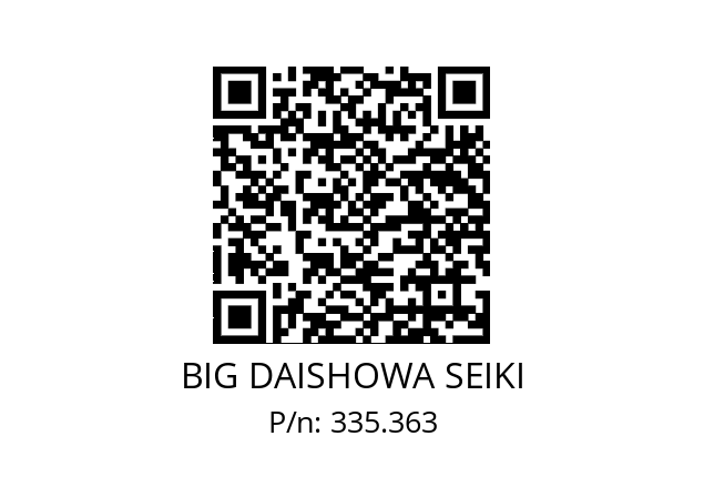  CK6XMK3/M12+L BIG DAISHOWA SEIKI 335.363