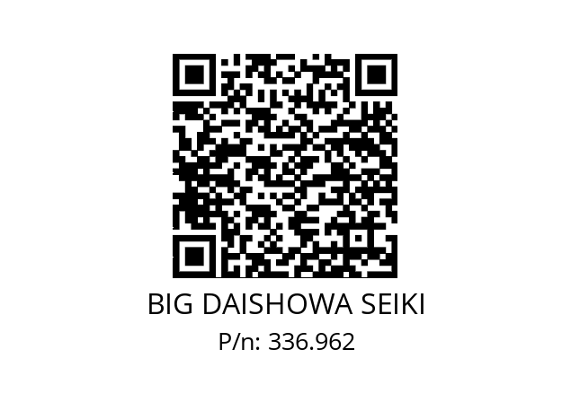  ETLPLEWC06A BIG DAISHOWA SEIKI 336.962