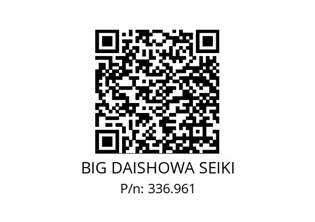  ETLPLEWC06I BIG DAISHOWA SEIKI 336.961