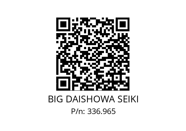  ETLPLEWC10I BIG DAISHOWA SEIKI 336.965