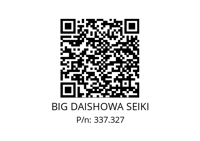  WB27/81XCKS6 BIG DAISHOWA SEIKI 337.327