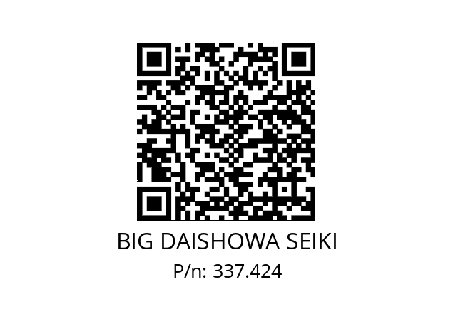  WB24/96XCKS6 BIG DAISHOWA SEIKI 337.424