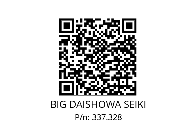  WB28/84XCKS6 BIG DAISHOWA SEIKI 337.328