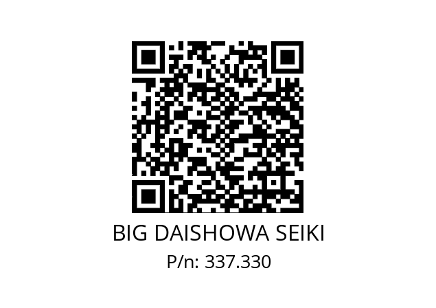  WB30/90XCKS6 BIG DAISHOWA SEIKI 337.330