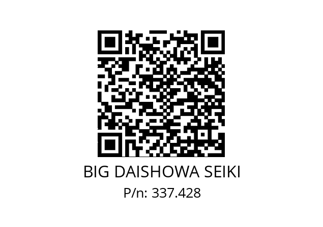  WB28/112XCKS6 BIG DAISHOWA SEIKI 337.428