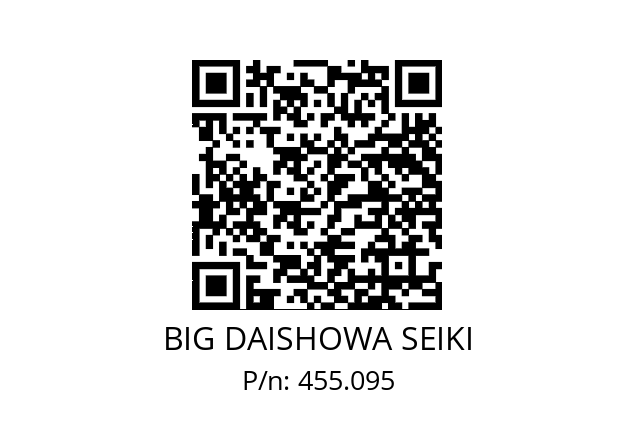  ETLVSTBLO6 BIG DAISHOWA SEIKI 455.095