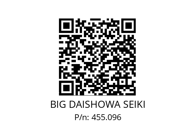  ETLVSTBKO6 BIG DAISHOWA SEIKI 455.096