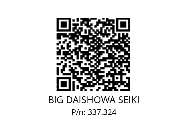  WB24/72XCKS6 BIG DAISHOWA SEIKI 337.324