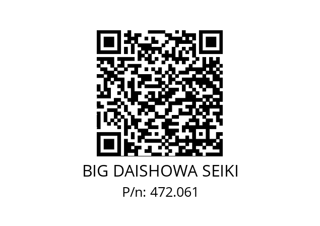  ST20-MW1821-72 BIG DAISHOWA SEIKI 472.061