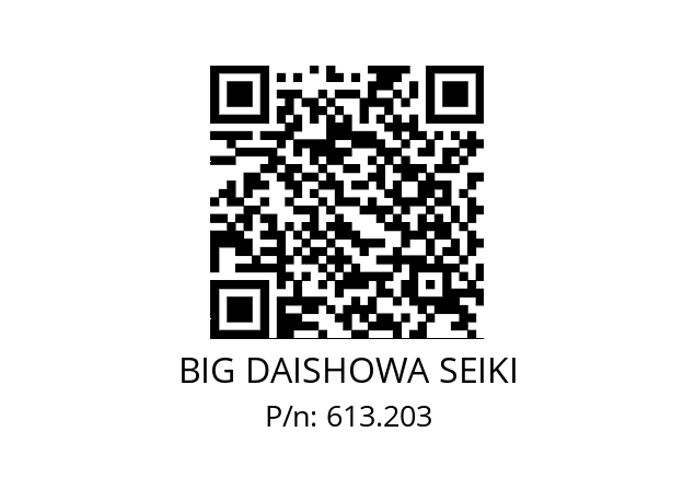  RB10/4.5 BIG DAISHOWA SEIKI 613.203