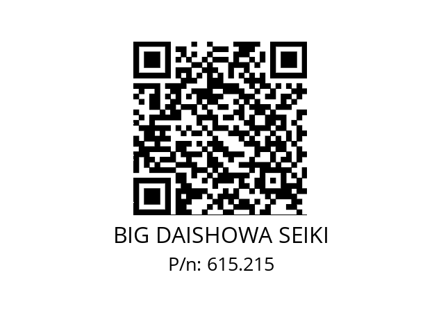  O10X77HM BIG DAISHOWA SEIKI 615.215