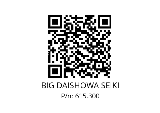  E15/18TC11 BIG DAISHOWA SEIKI 615.300