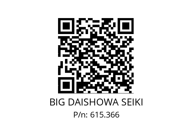  E12/14TP07 BIG DAISHOWA SEIKI 615.366